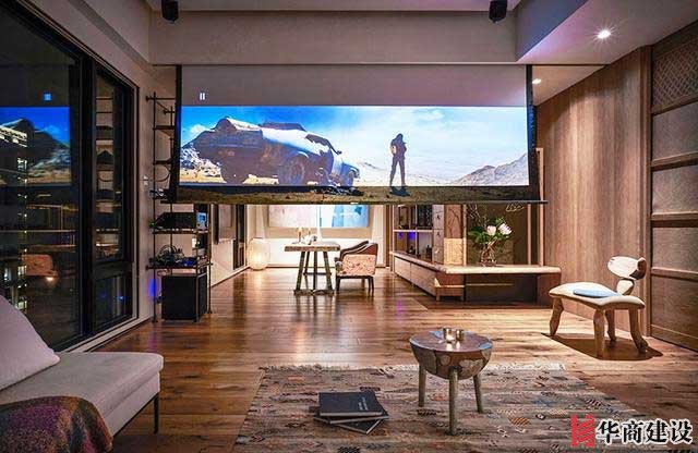 這樣的裝修設計加上160寸投影,沒有人會不喜歡